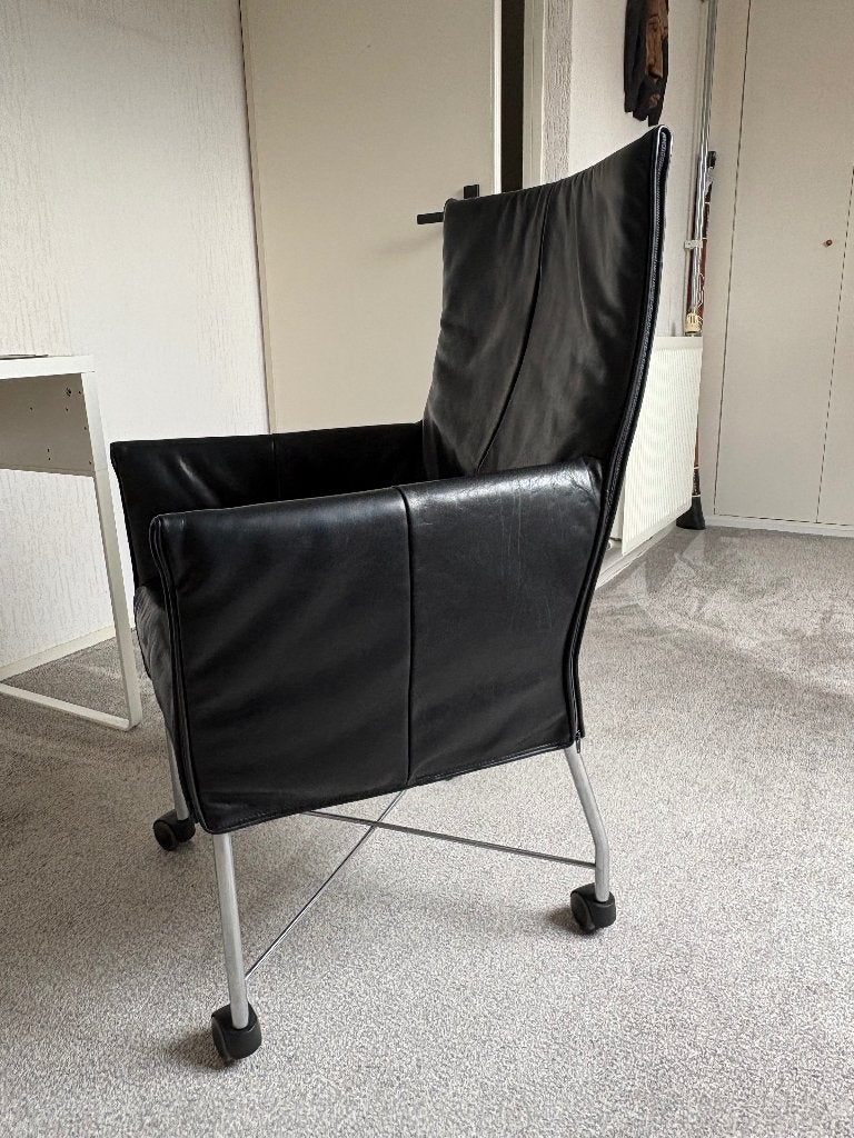 Montis Chaplin in zwart leer, Ophalen, Gebruikt, Zwart, Leer