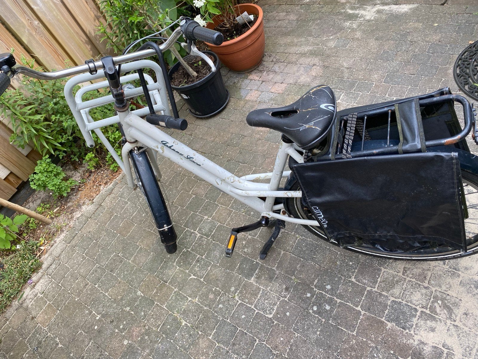Johnny loco Cargo fiets met voor- en achterdrager, Fietsen en Brommers, Fietsen | Dames | Damesfietsen, Velgrem, Versnellingen