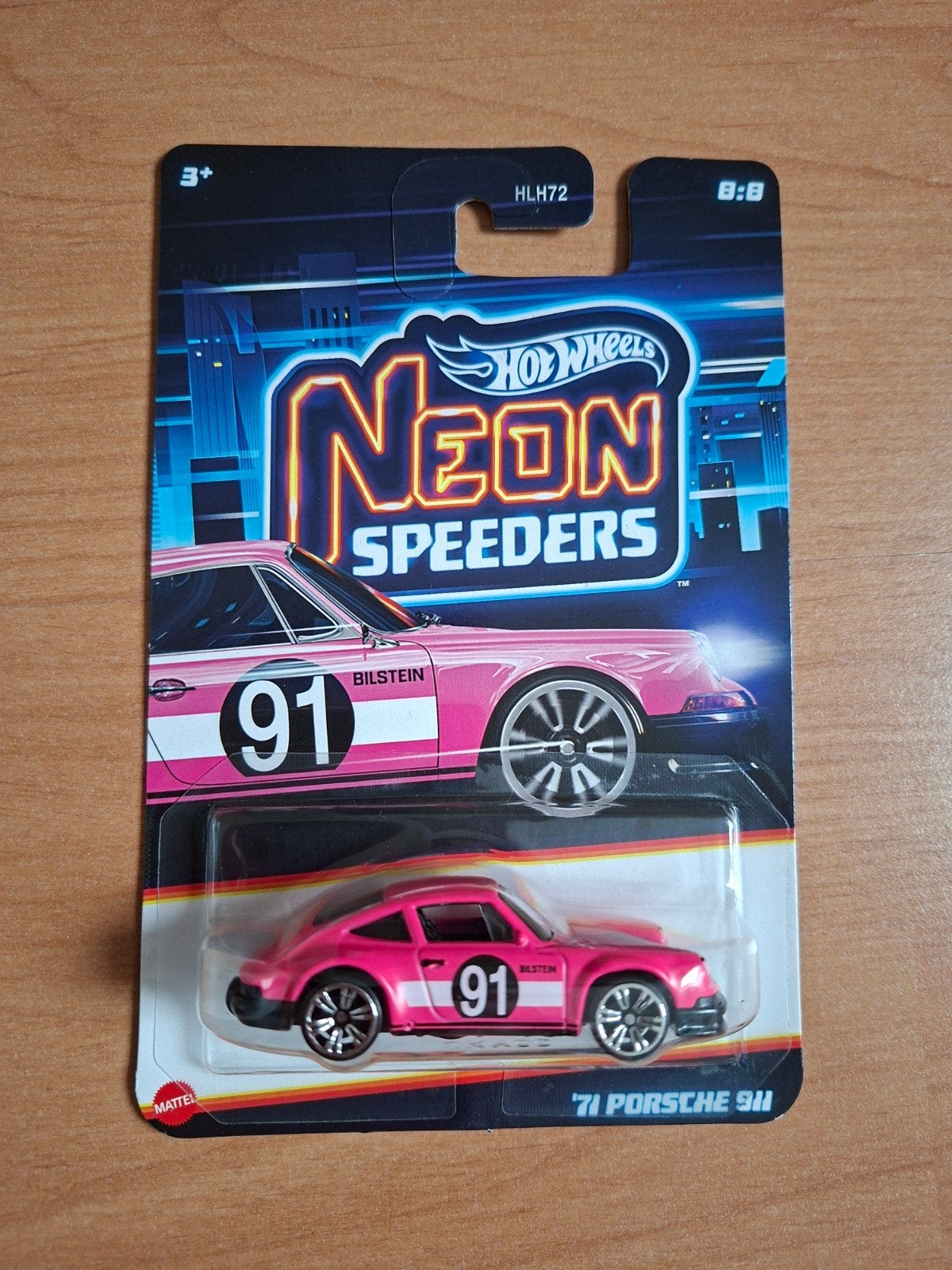 Hot Wheels Neon Speeders '71 Porsche 911 Roze HLH72, Ophalen of Verzenden, Nieuw, Auto