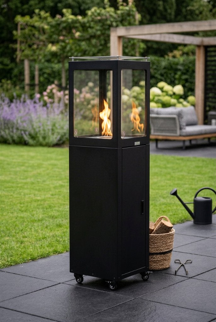 Pellet Terrasverwarmer Zwart, Tuin en Terras, Verzenden, Nieuw, Vloer