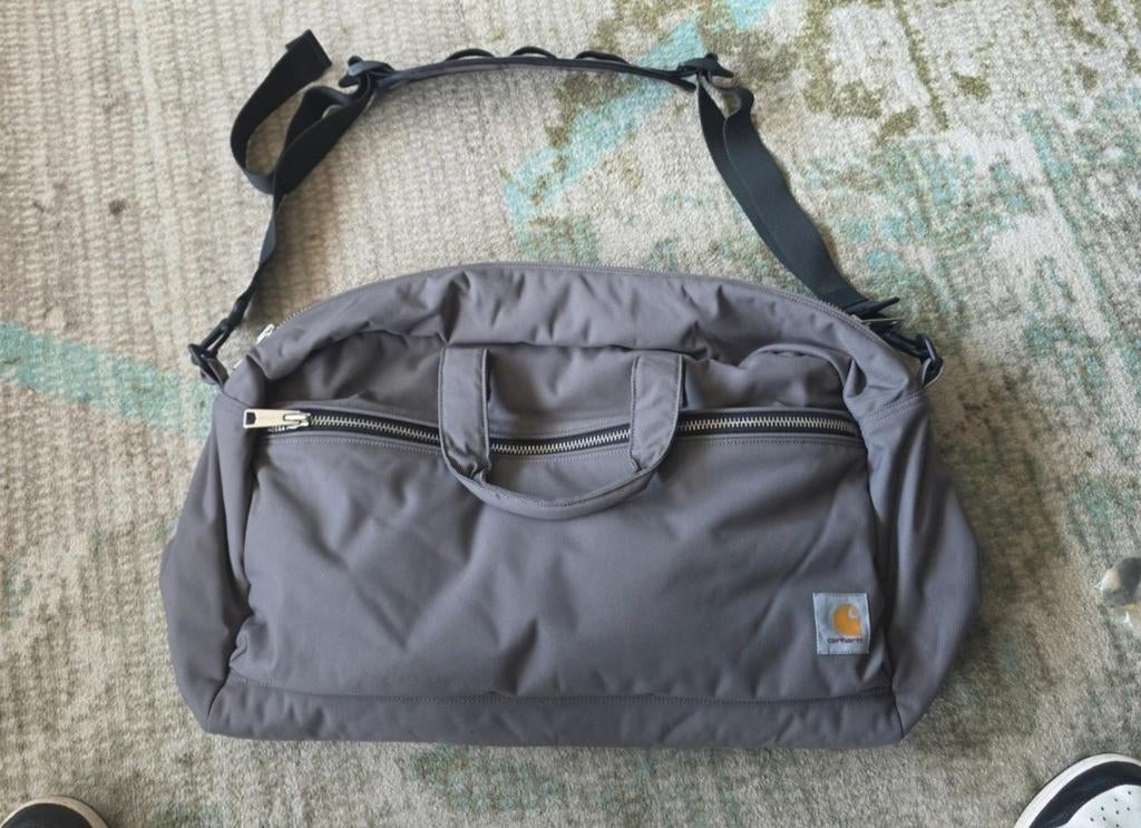 Carhartt Leroy Weekend Bag, Sieraden, Tassen en Uiterlijk, Ophalen of Verzenden, Zo goed als nieuw, Grijs, 30 cm of meer