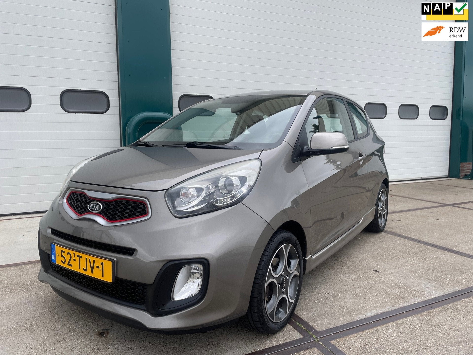 Kia Picanto 1.2 CVVT Comfort Pack, Auto's, Gebruikt, Zwart, 4 cilinders, 400 kg