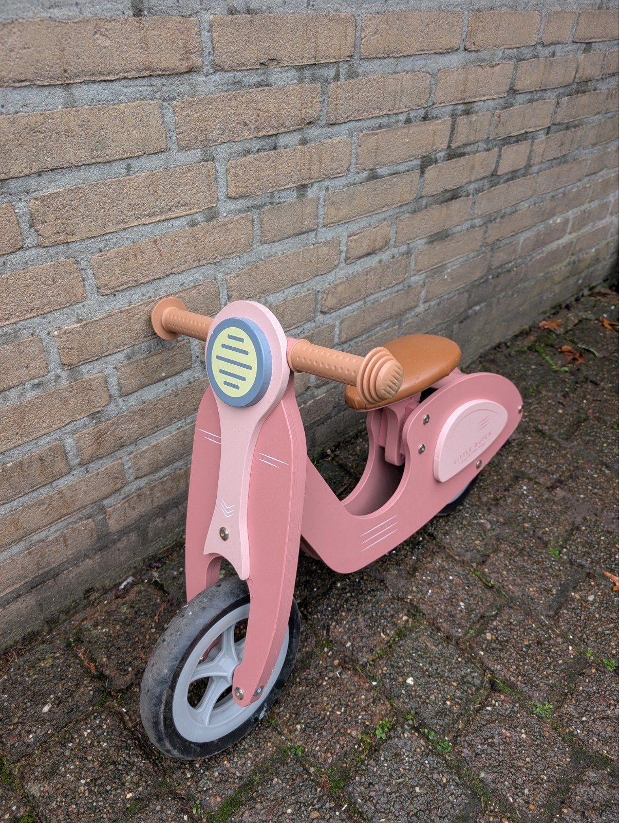 Little Dutch loopfiets scooter roze, Ophalen, Zo goed als nieuw, Loopfiets
