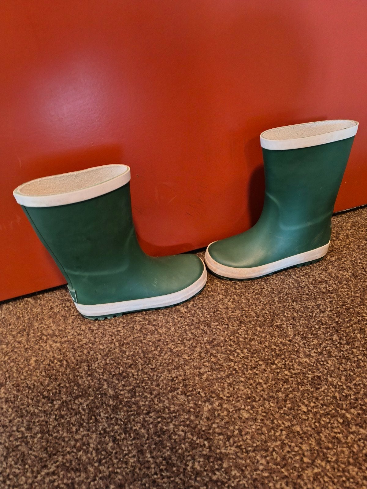 Groene kinderlaarzen - Maat 28, Ophalen of Verzenden, Gebruikt, Jongen of Meisje, Laarzen