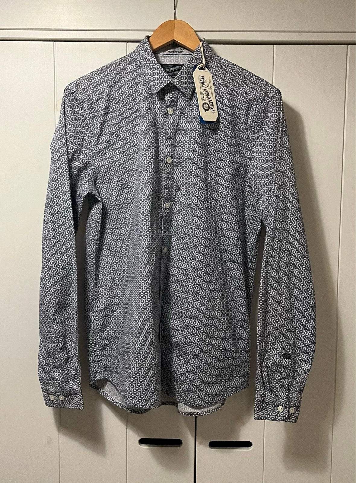 Petrol Industries Slim Fit overhemd - Nieuw met kaartjes, Kleding | Heren, Overhemden, Ophalen of Verzenden, Nieuw, Grijs, Halswijdte 39/40 (M)