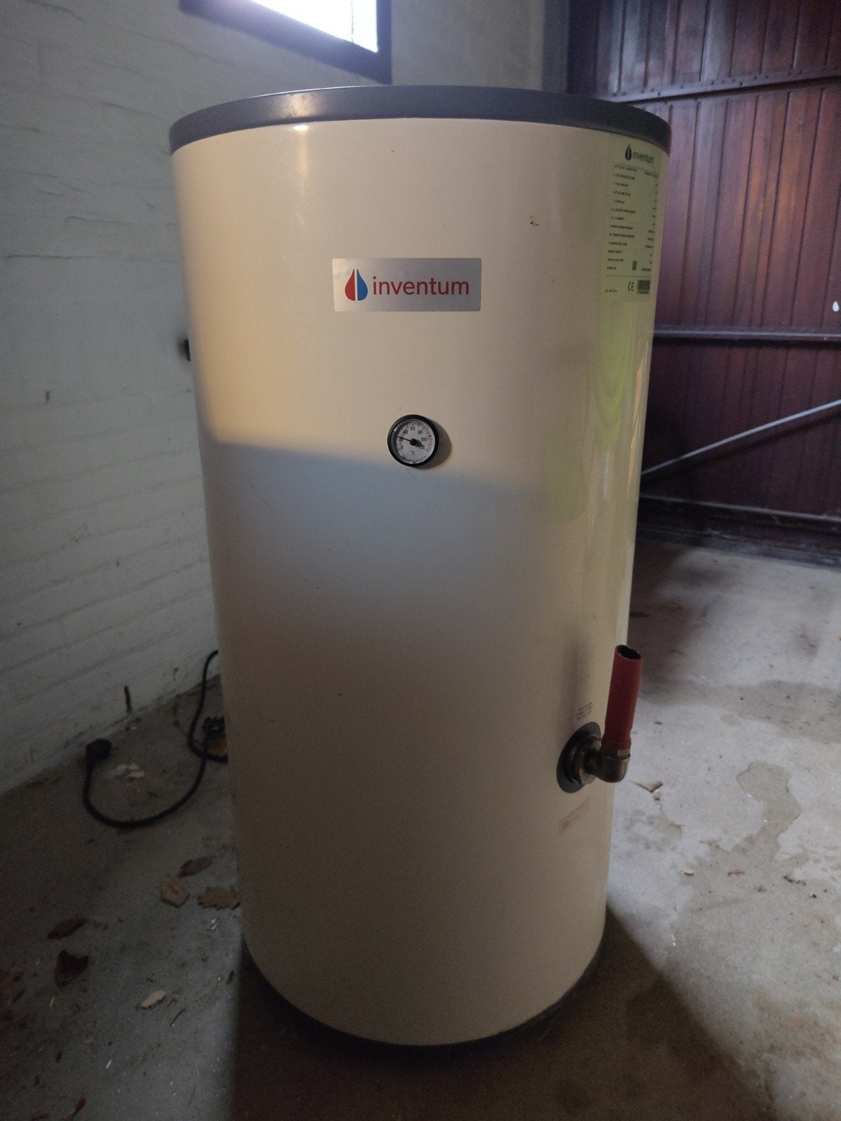 Inventum HPB 100 - 100 liter boilervat, Ophalen, Minder dan 60 cm, Kachel
