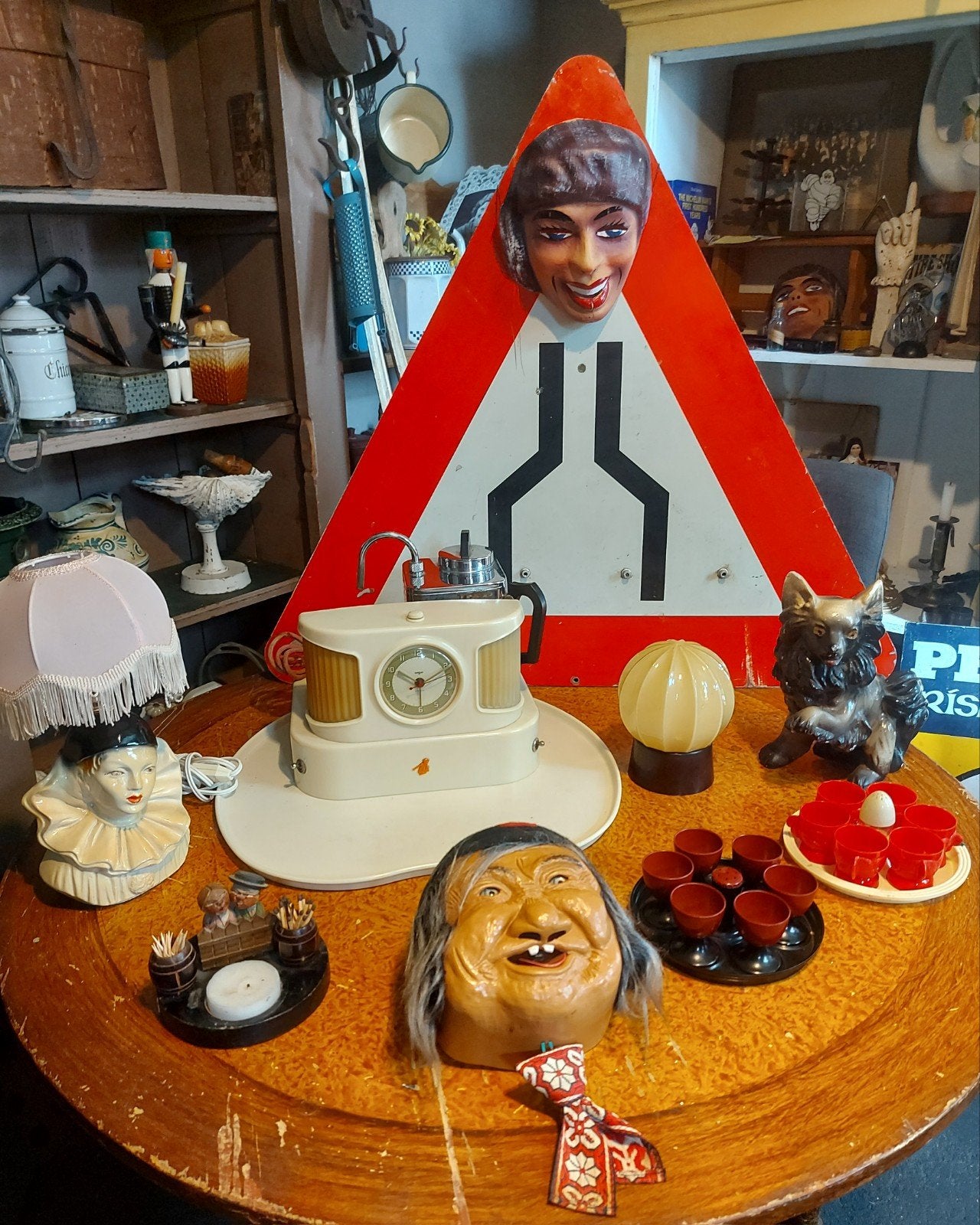 Tafel vol retro items te koop, Ophalen of Verzenden, Huis en Inrichting