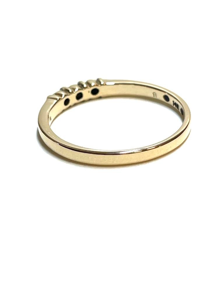 14k gouden ring met diamanten, -, -, Ophalen of Verzenden, Zo goed als nieuw