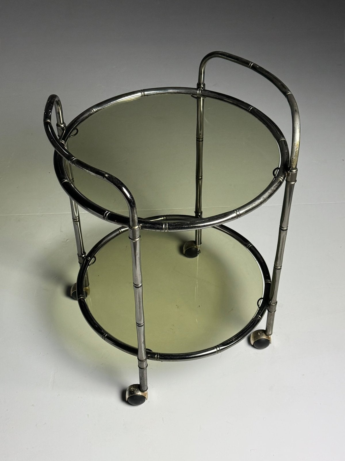 Chrome trolley Faux Bamboo, Ophalen of Verzenden