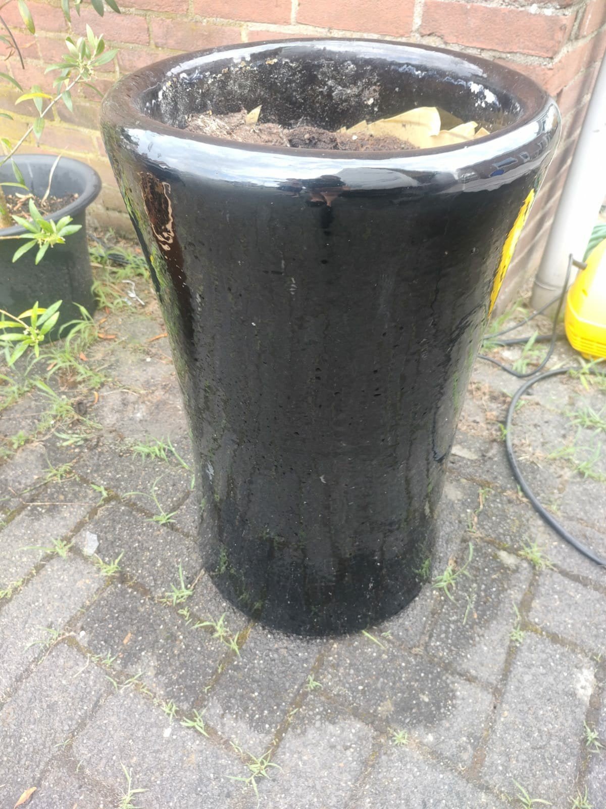 Tekoop  1x bloempotten, Ophalen, Rond, Steen, Minder dan 30 cm