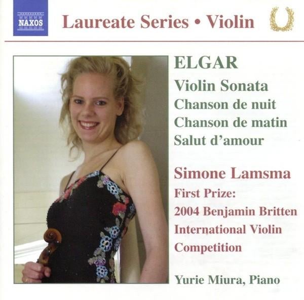 ELGAR Violin sonata CD LAMSMA NAXOS NIEUWSTAAT, Ophalen of Verzenden, Modernisme tot heden, Zo goed als nieuw, Kamermuziek