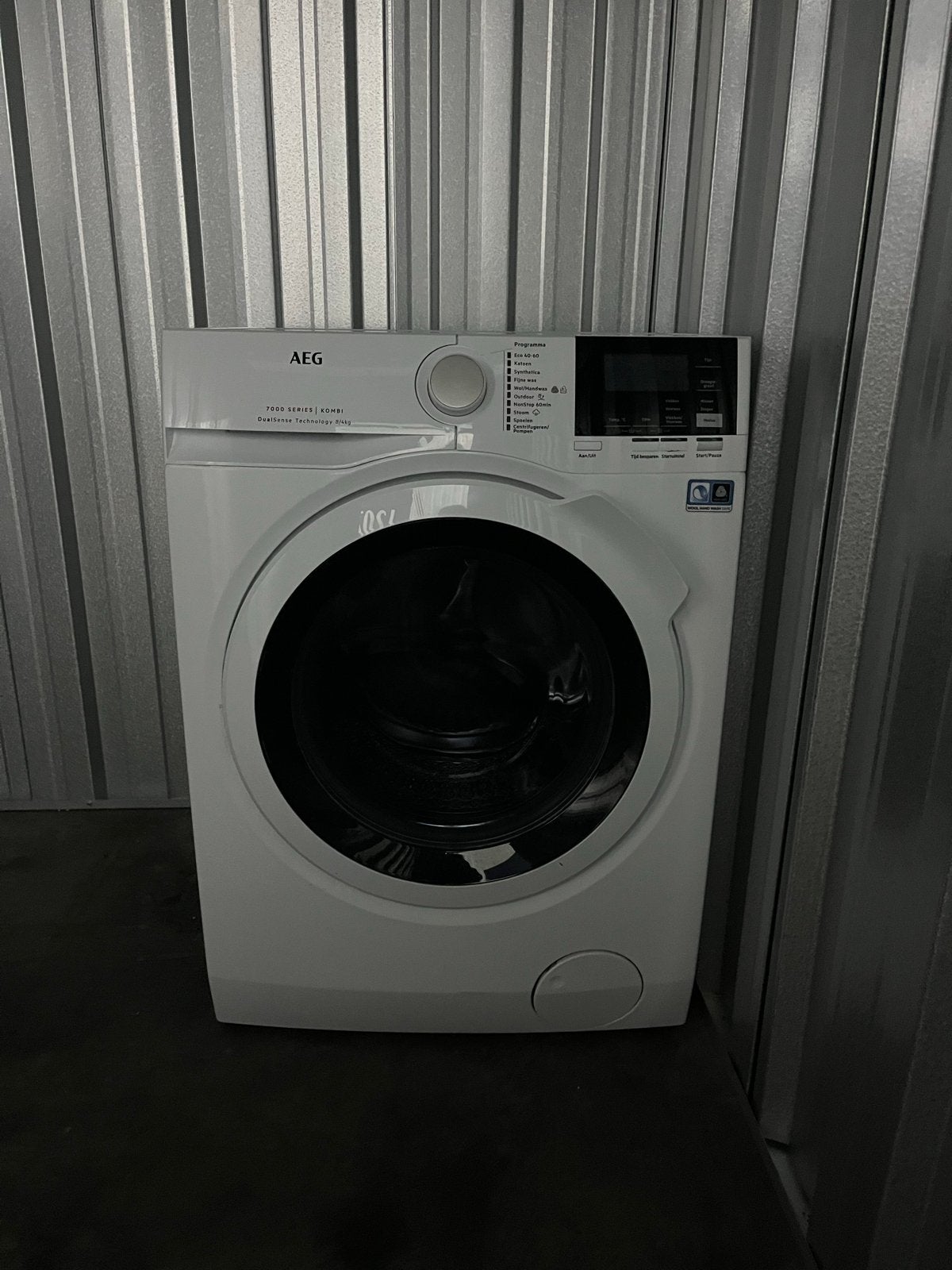 AEG 7000 Wasmachine/Droger 8/4kg, Witgoed en Apparatuur, Wasmachines, Ophalen, Gebruikt, Voorlader, 85 tot 90 cm