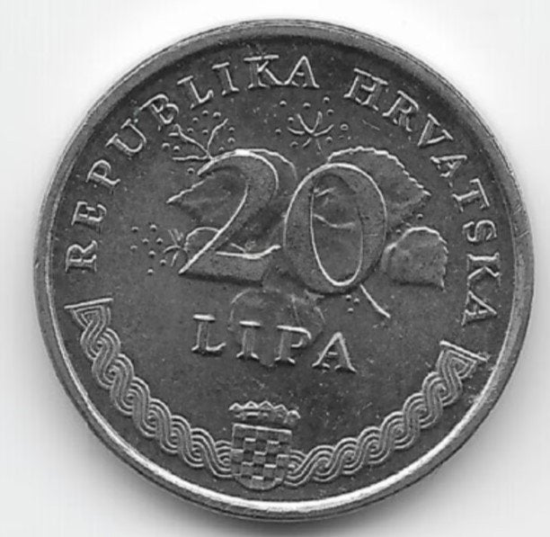 Kroatië 20 lipa 2007 KM# 7, Postzegels en Munten, Verzenden, Overige landen, Losse munt