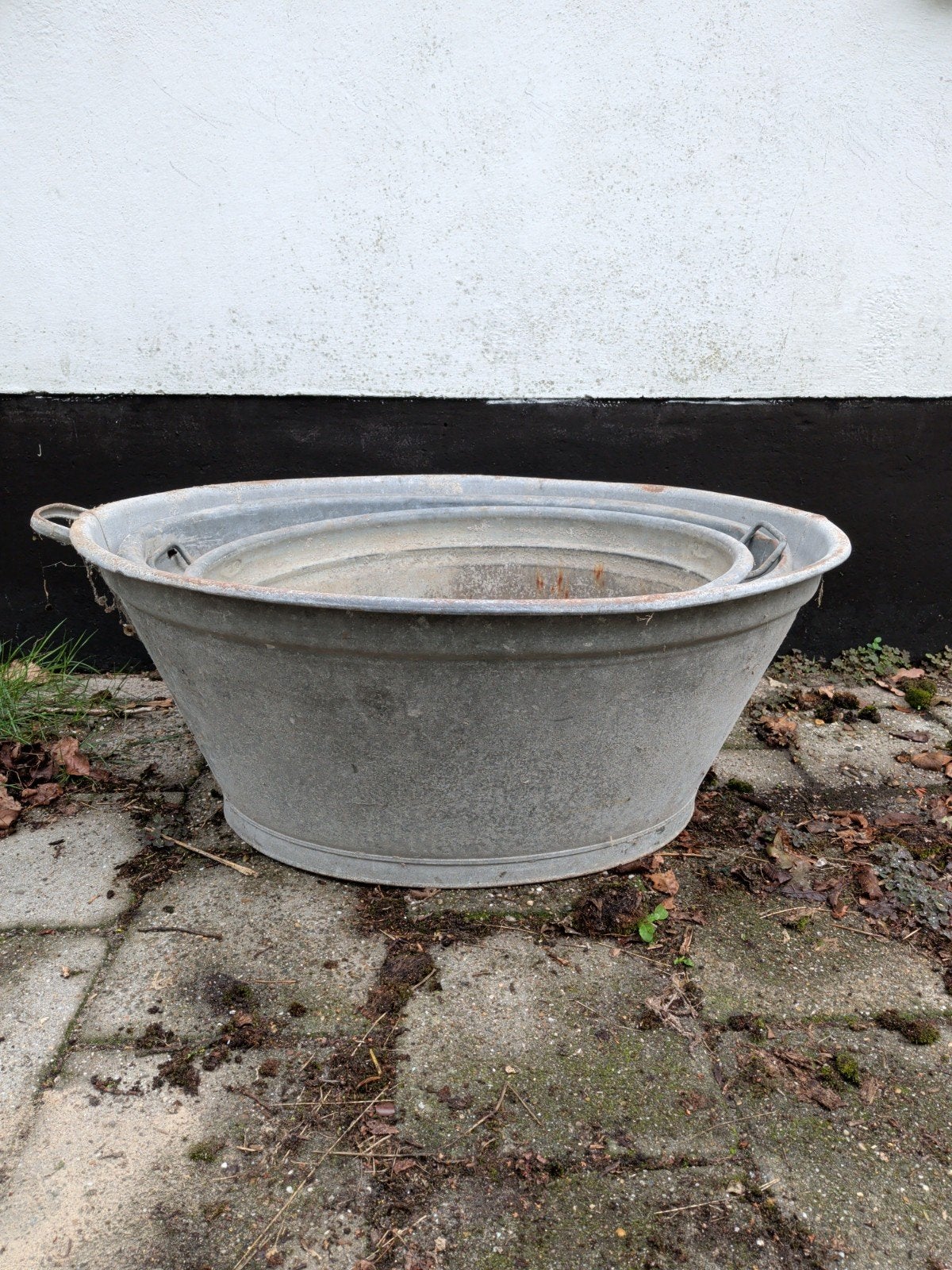 Zinken kuipen wastrog wasteil, Tuin en Terras, Ophalen, Gebruikt, 60 tot 100 cm, 30 tot 60 cm