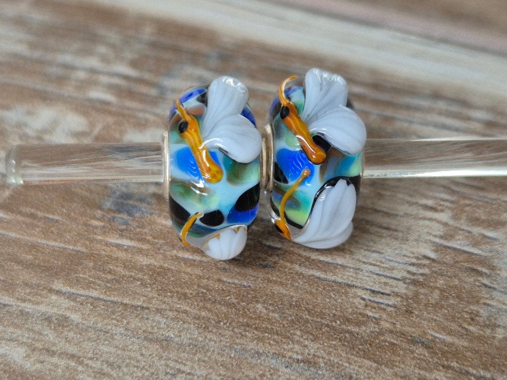 Trollbeads Uniek Vlinder CC * per stuk*, Sieraden, Tassen en Uiterlijk, Bedels, Glas of Kristal, Nieuw, Ophalen of Verzenden, Trollbeads