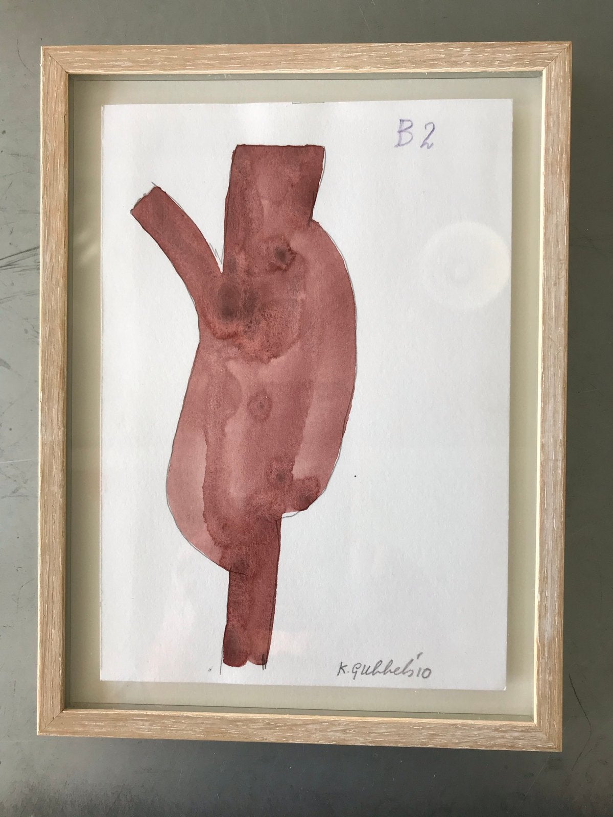Klaas Gubbels, aquarel B 2, Ophalen