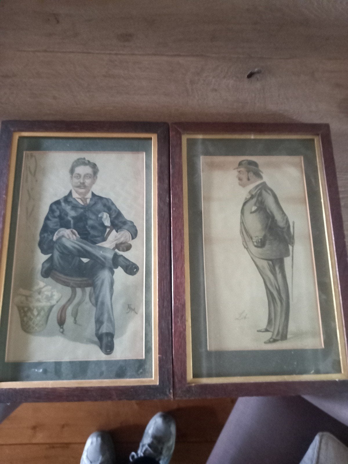 Twee originele litho's uit Vanity Fair, 1834-1859, Gesigneerd, 1800 - 1899, Portret, Ophalen of Verzenden