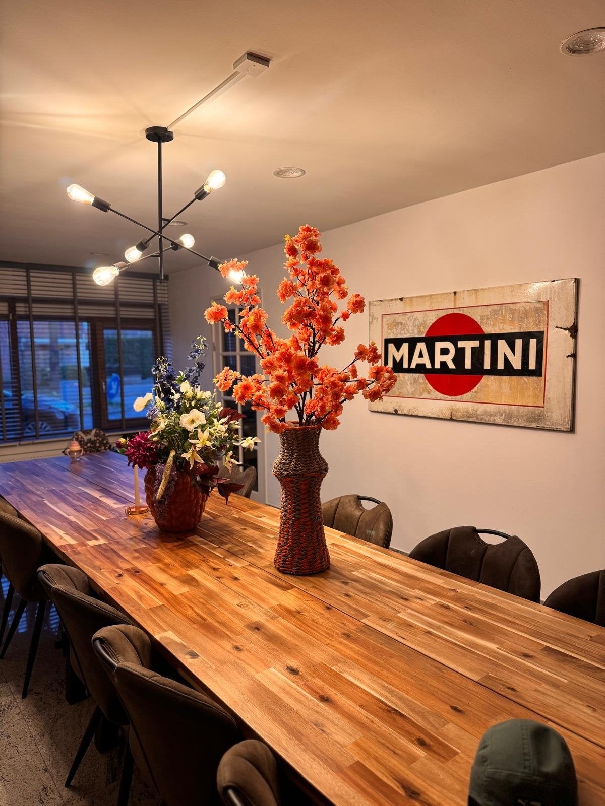 Vintage Martini Emaille Reclamebord - Dubbelzijdig 150x80cm, Ophalen