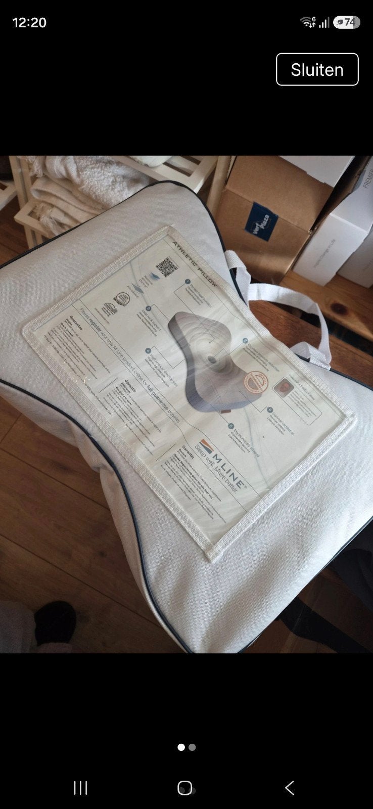 M-Line Athletic Pillow - Ergonomisch Hoofdkussen, Ophalen of Verzenden, Zo goed als nieuw