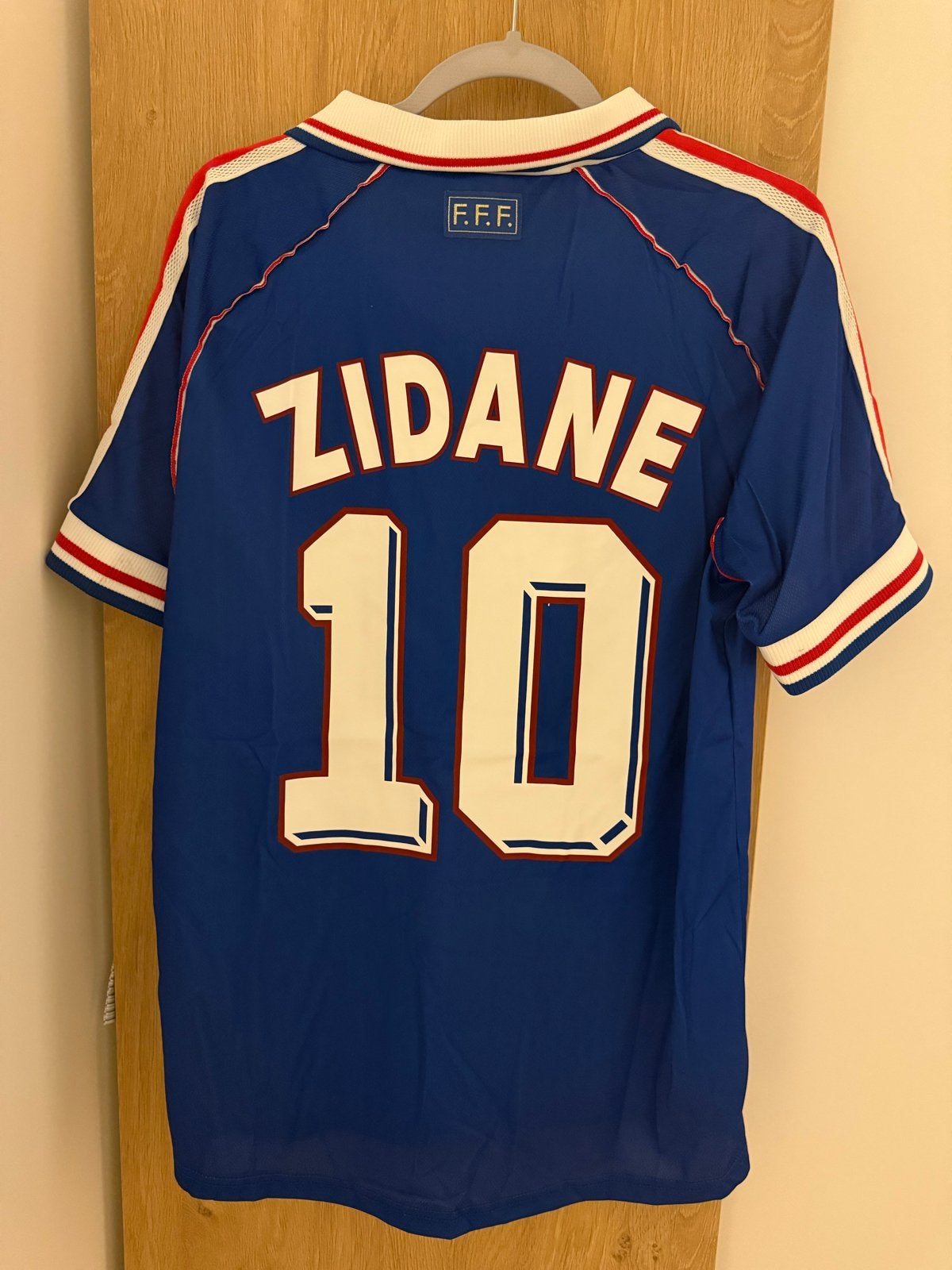 Vintage Frankrijk Zidane #10 WK 1998 Thuisshirt Maat L, Maat L, Verzenden, Zo goed als nieuw, Shirt