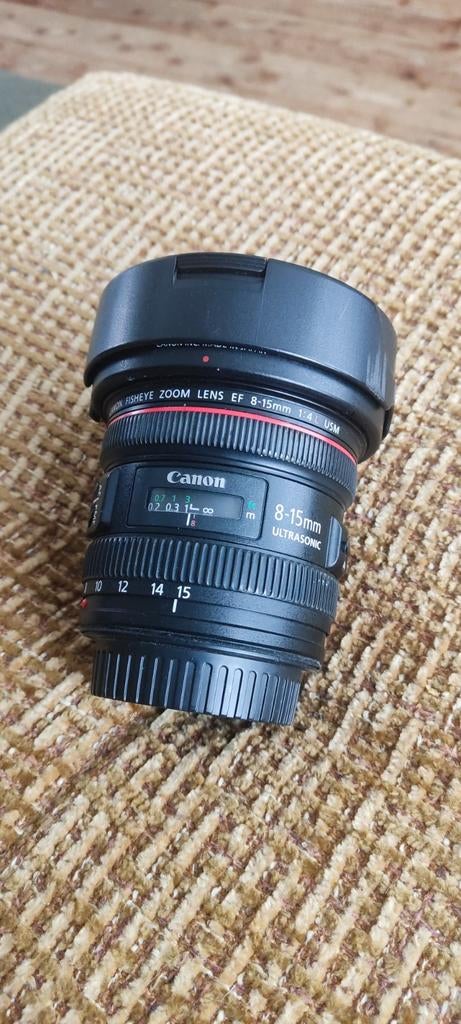 Canon EF 8-15MM F/4 L Ultrasonic groothoek lens. Lees!!, Ophalen, Groothoeklens