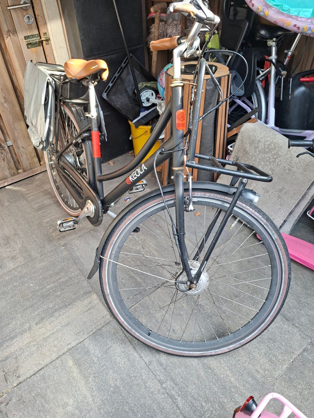 Keola E-bike met voorwielmotor en bagagedrager, Fietsen en Brommers, Elektrische fietsen, Overige merken, Gebruikt, Ophalen of Verzenden