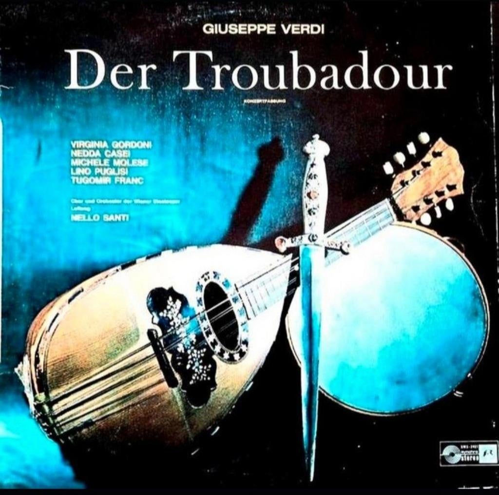 LP  VERDI - Der Troubadour, Gebruikt, Opera of Operette, Ophalen of Verzenden, Romantiek