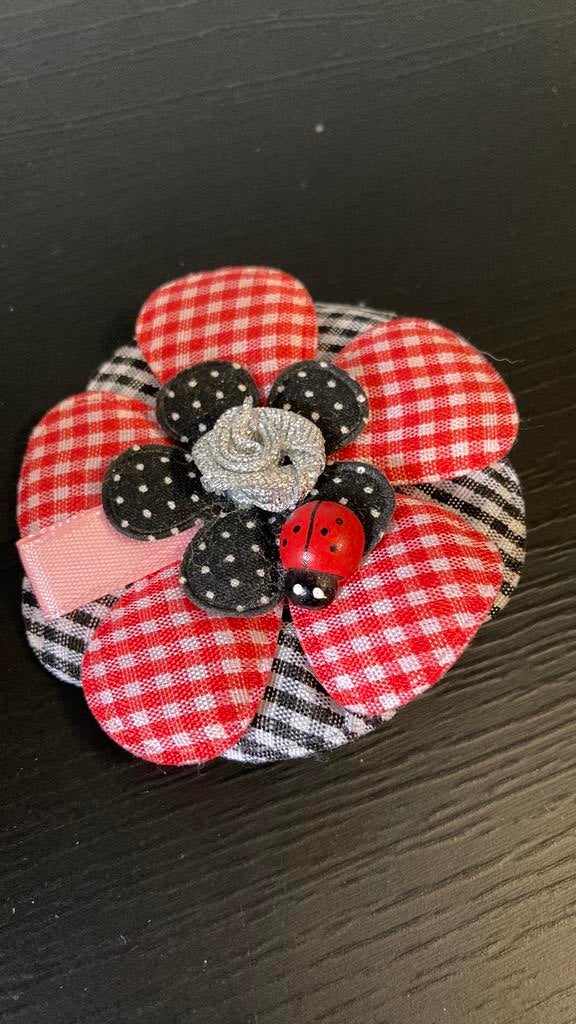 Leuke stoffen broche - bloem, Ophalen of Verzenden, Nieuw, Broche