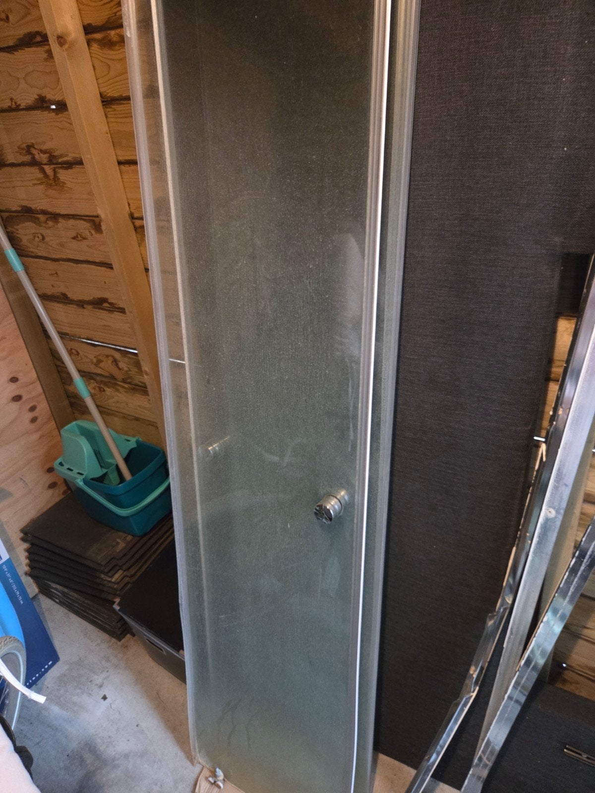 Glazen deuren/wand douchecabine, Ophalen, Gebruikt