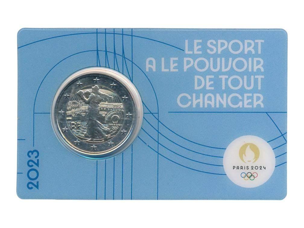 Frankrijk 2 Euro 2023 Olympische Spelen Parijs in coincard