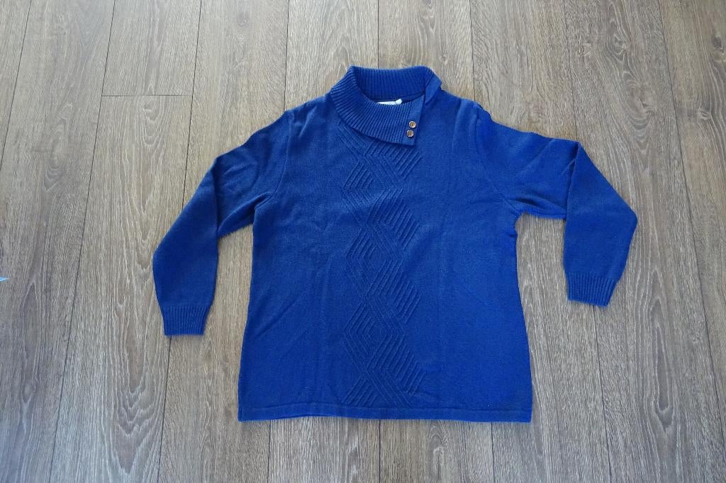Blauwe trui, Maat 40, Germaine, Maat 38/40 (M), Blauw, Ophalen of Verzenden, Zo goed als nieuw