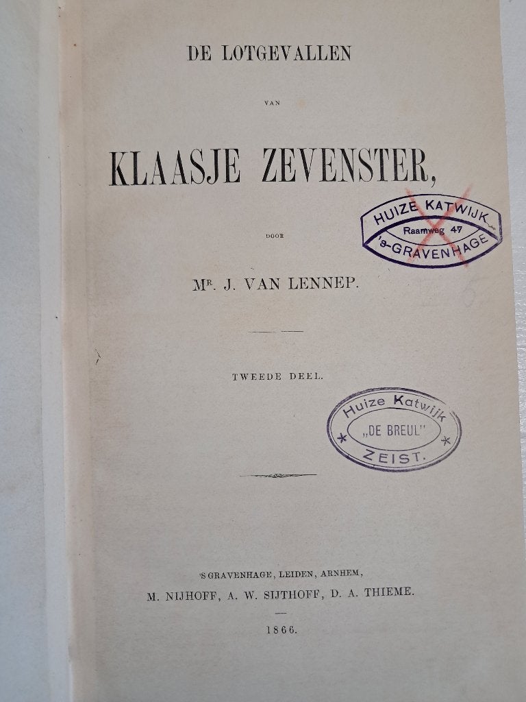 Jacob van Lennep | De Lotgevallen van Klaasje Zevenster, Ophalen of Verzenden, Gelezen