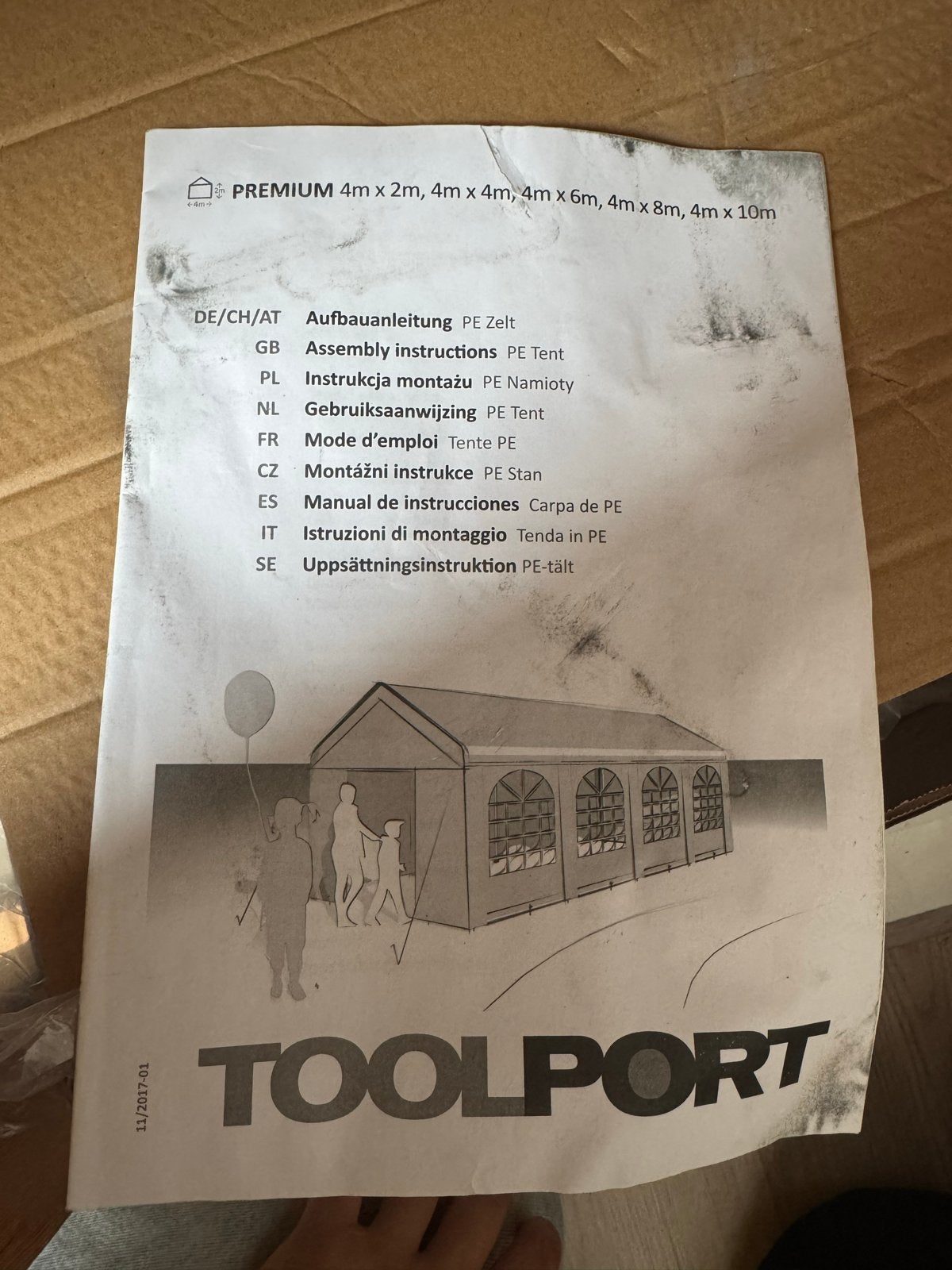 Toolport Partytent Premium 4x2m, Tuin en Terras, Partytenten, Ophalen, Partytent, Minder dan 4 meter, Zo goed als nieuw