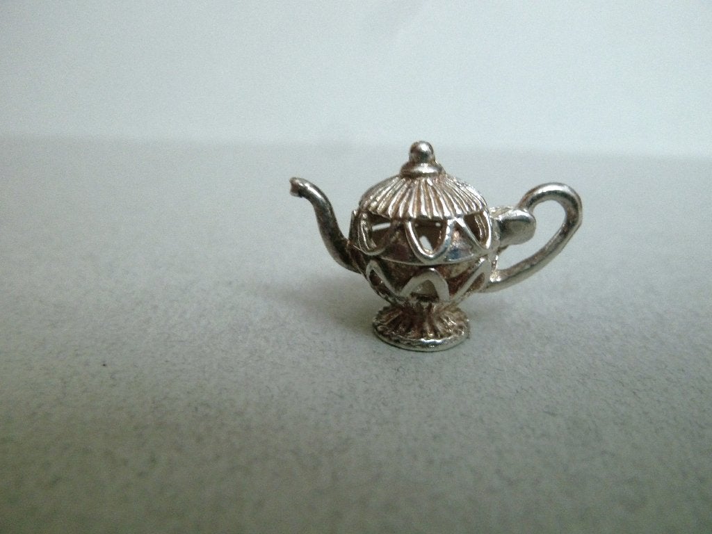 Oude bedel zilver Theepot Koffiepot opent, Verzenden, Zilver, Hanger