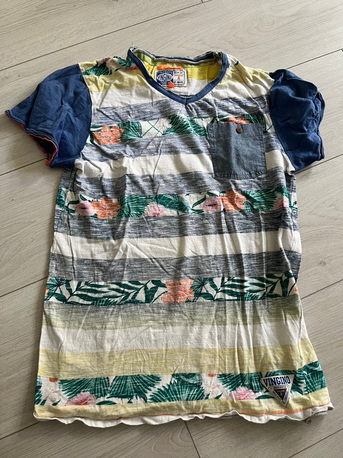 Vingino shirt maat 170, Kinderen en Baby's, Kinderkleding | Maat 170, Ophalen of Verzenden, Zo goed als nieuw, Jongen, Shirt of Longsleeve
