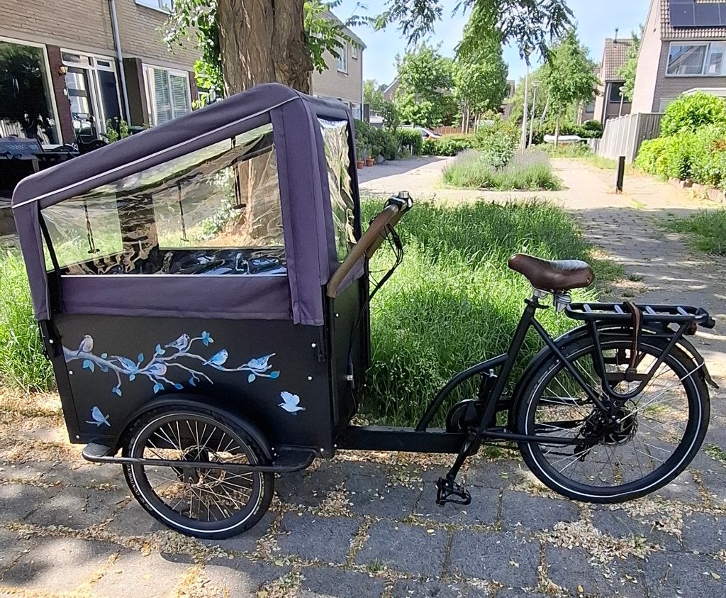 BAKFIETS (Terra), Gebruikt, 3 kinderen, Huif, Schijfrem