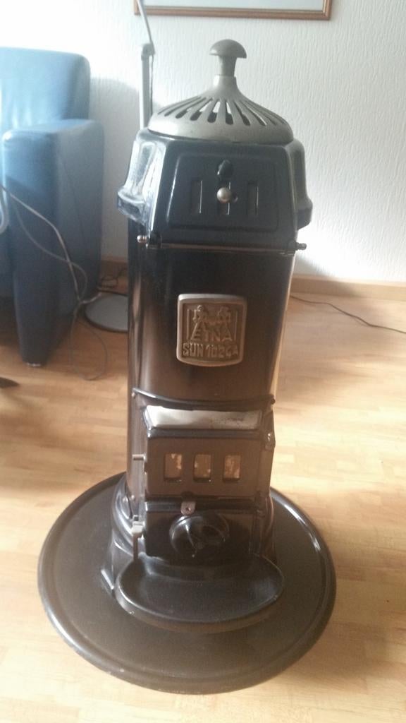 Vintage Etna Sun 102GA Kolenkachel - Zwart, Huis en Inrichting, Ophalen, Gebruikt, Overige brandstoffen, Vrijstaand