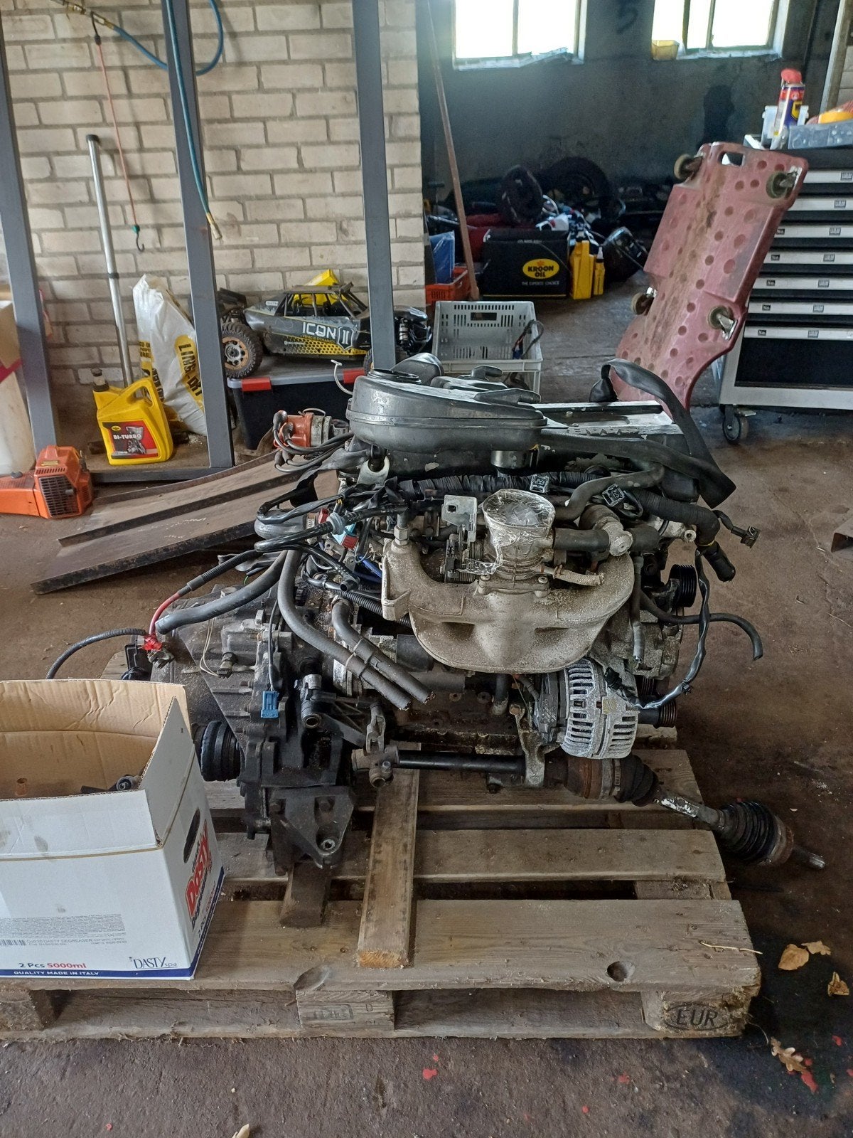 Motor saab b235I met versnellingsbak, Ophalen of Verzenden, Saab