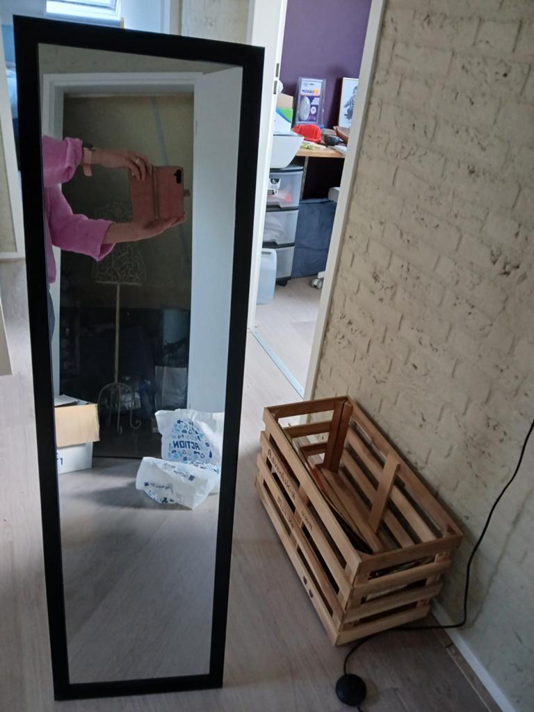 Spiegel, Ophalen, Minder dan 50 cm, Zo goed als nieuw, 150 tot 200 cm