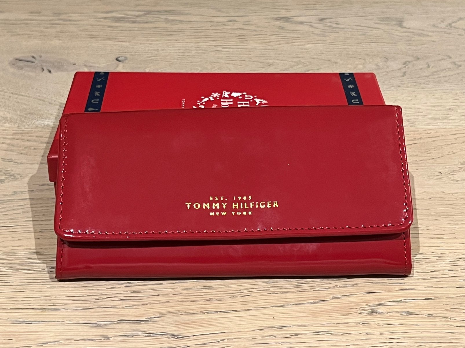 Tommy Hilfiger Dames portemonnee rood, Overige merken, Nieuw, Ophalen of Verzenden, Leer