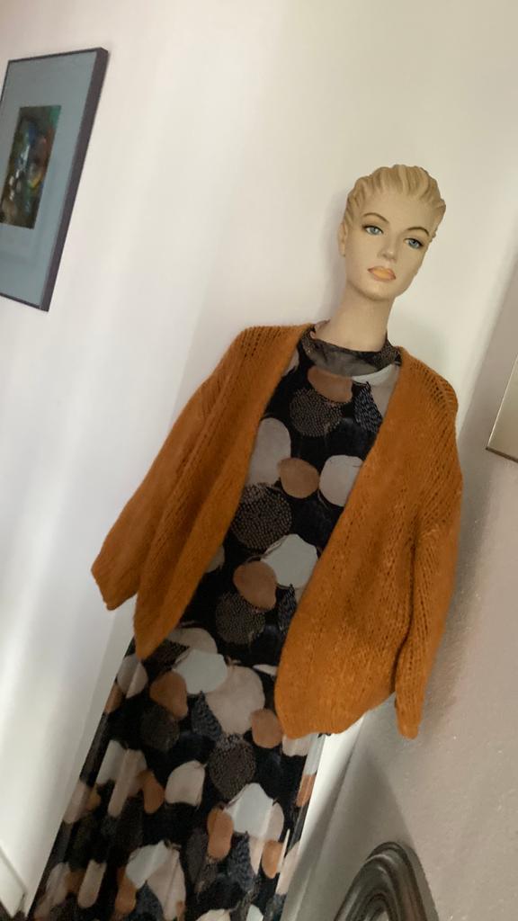 Donna Dura lange jurk 46 nieuw met vest, Ophalen of Verzenden, Nieuw, Maat 46/48 (XL) of groter, Onder de knie