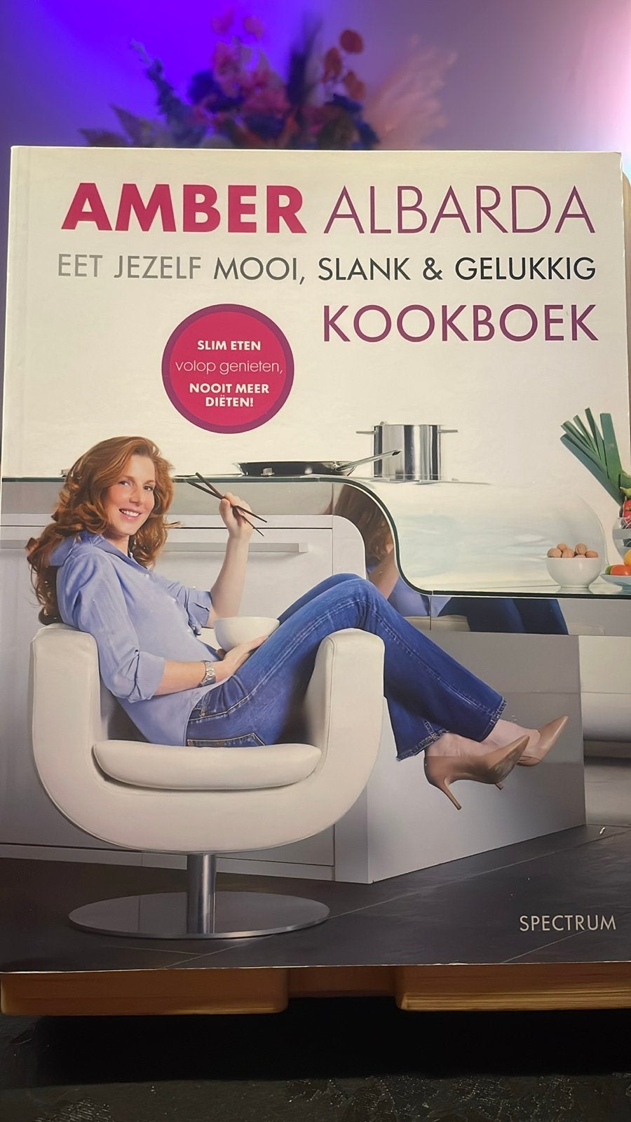 Amber Albarda Kookboek: Eet Jezelf Mooi, Slank & Gelukkig, Ophalen of Verzenden, Zo goed als nieuw, Gezond koken