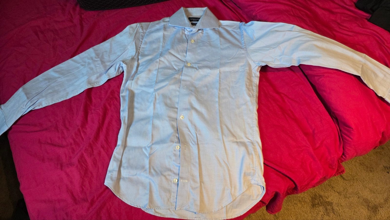 Cavallaro Napoli overhemd - Halswijdte 38 (S), Kleding | Heren, Blauw, Halswijdte 38 (S) of kleiner, Nieuw, Ophalen of Verzenden