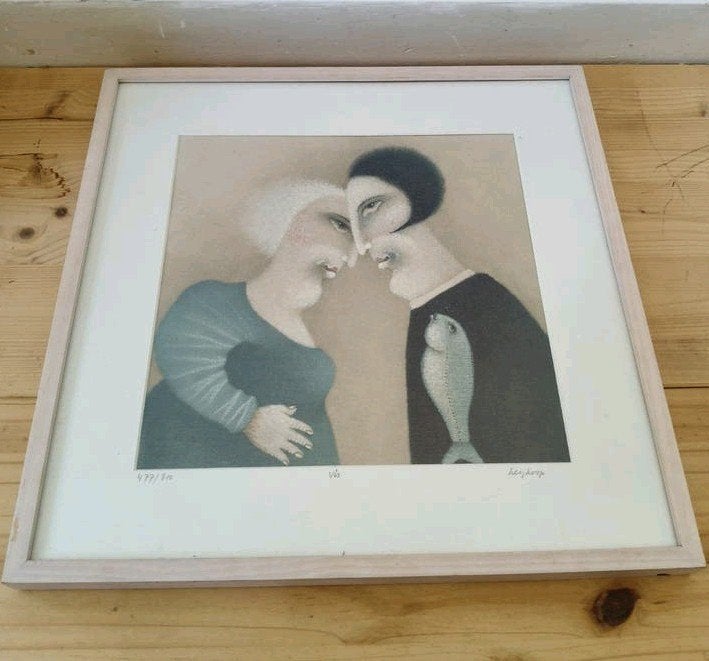 Robert Heijkoop - Vis (477/800) - Gesigneerd en Ingelijst, Antiek en Kunst, Ophalen