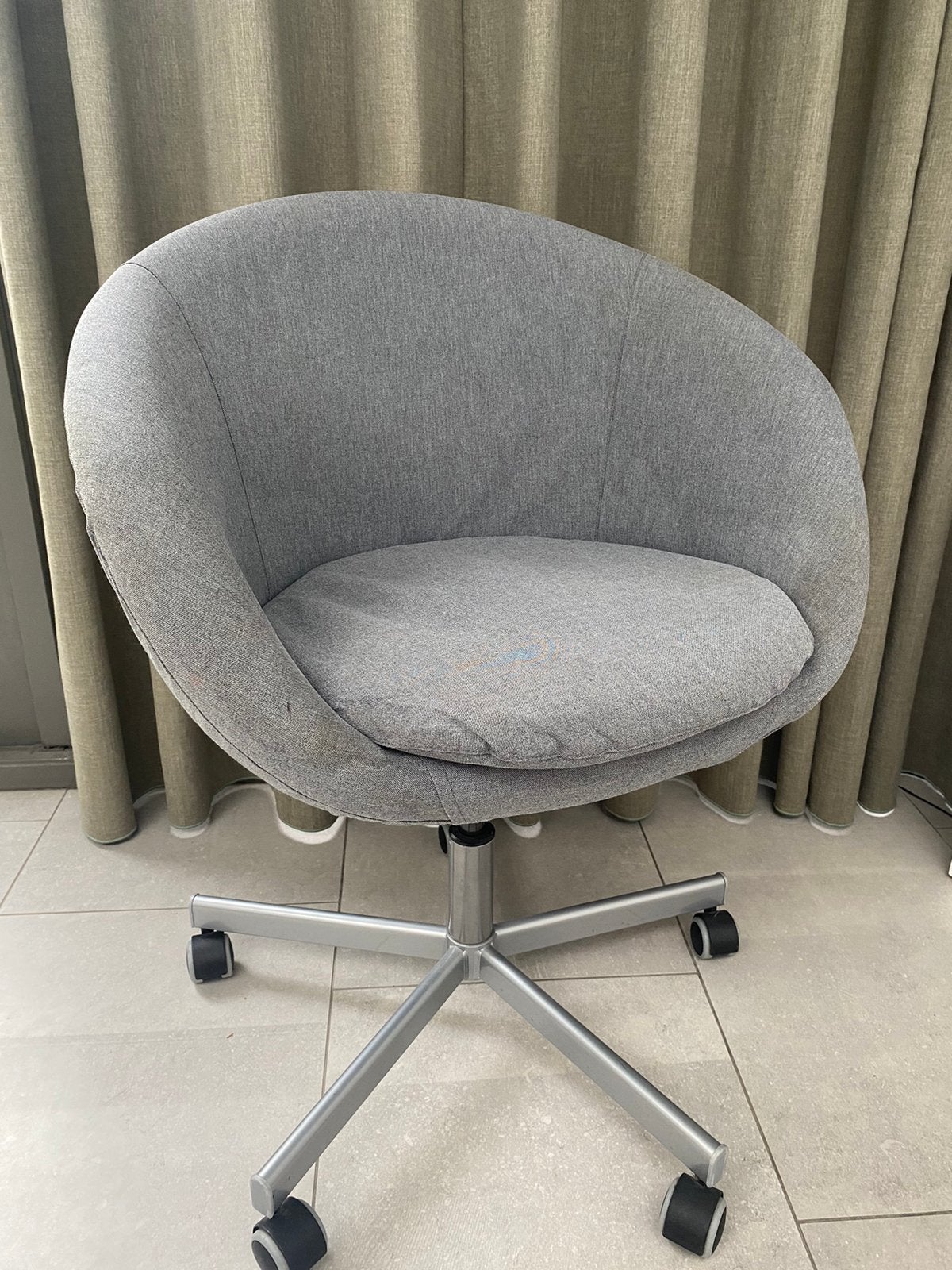 Ikea bureau stoel, Ophalen, Gebruikt, Grijs