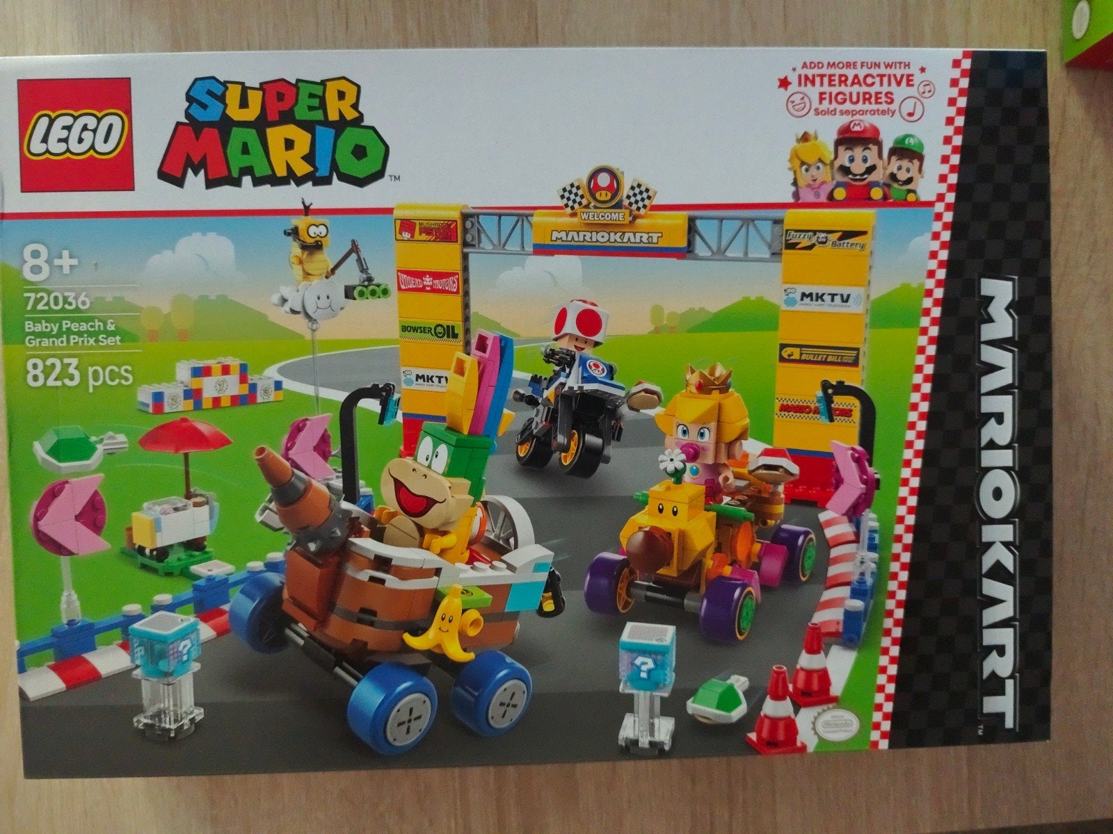 LEGO Super Mario 72036 Baby Peach's Grand Prix Set, Overige thema's, Lego, Nieuw, Ophalen of Verzenden