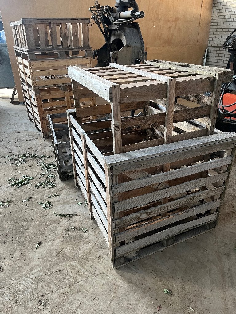 Houten kratten 1000l boxpallets plantenkratten, Doe-het-zelf en Verbouw, Kratten en Dozen, Ophalen, 100 cm of meer, 60 cm of meer