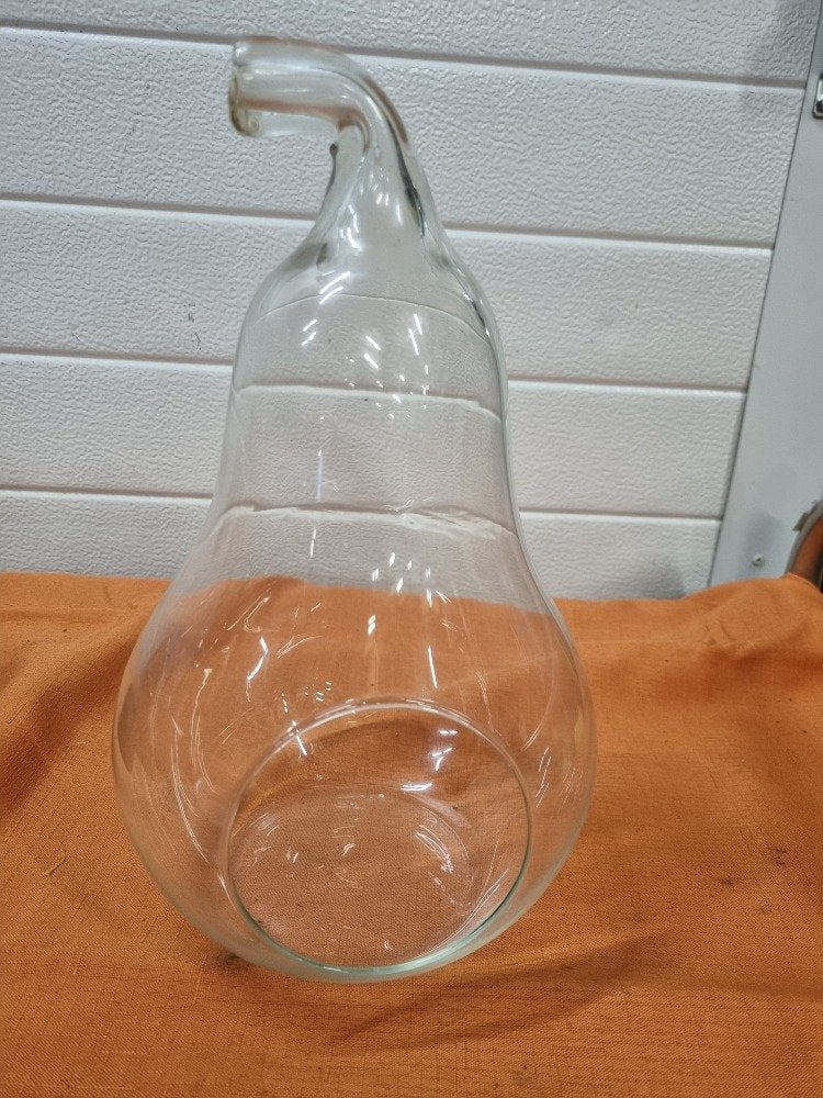 vaas glas in de vorm van een peer, Antiek en Kunst, Ophalen of Verzenden
