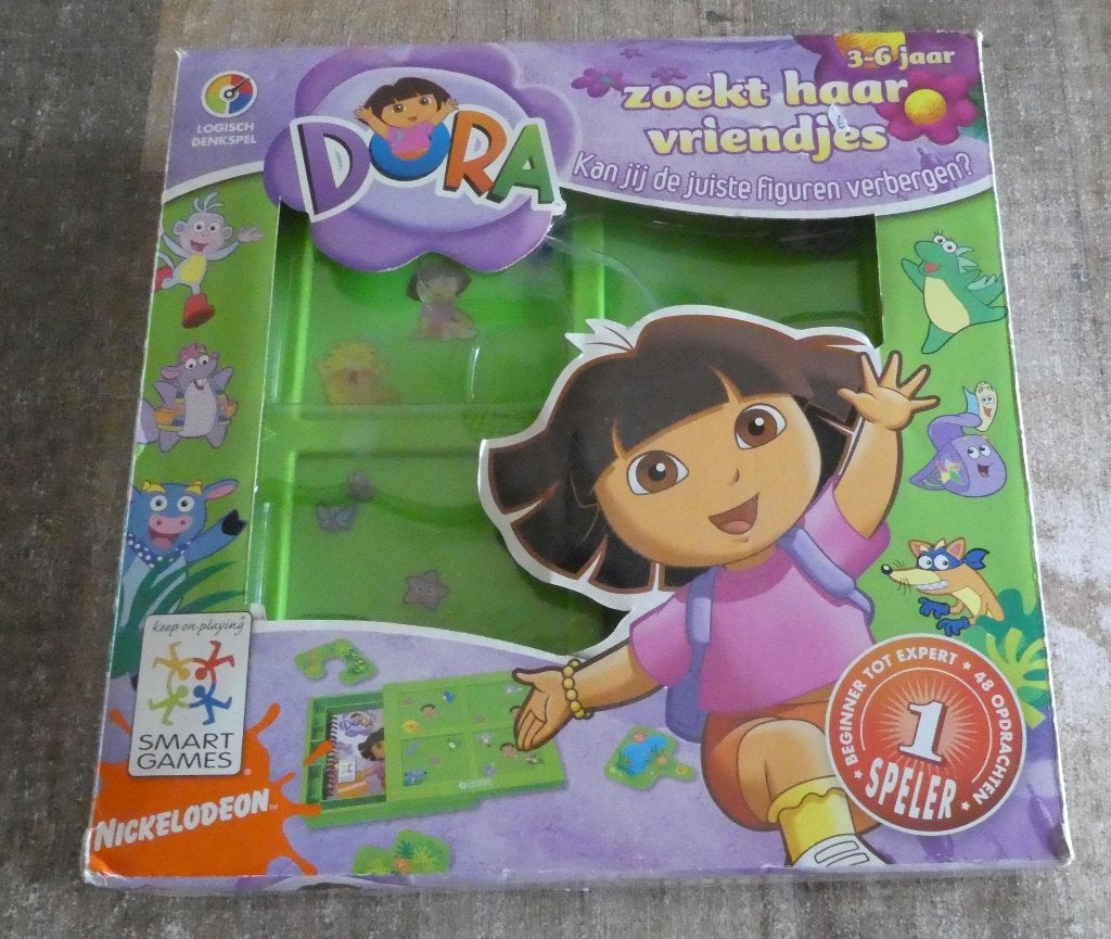 Smart Games Hide & Seek Dora Zoekt Haar Vriendjes vanaf 3 j, Ophalen of Verzenden, Zo goed als nieuw, Puzzelen