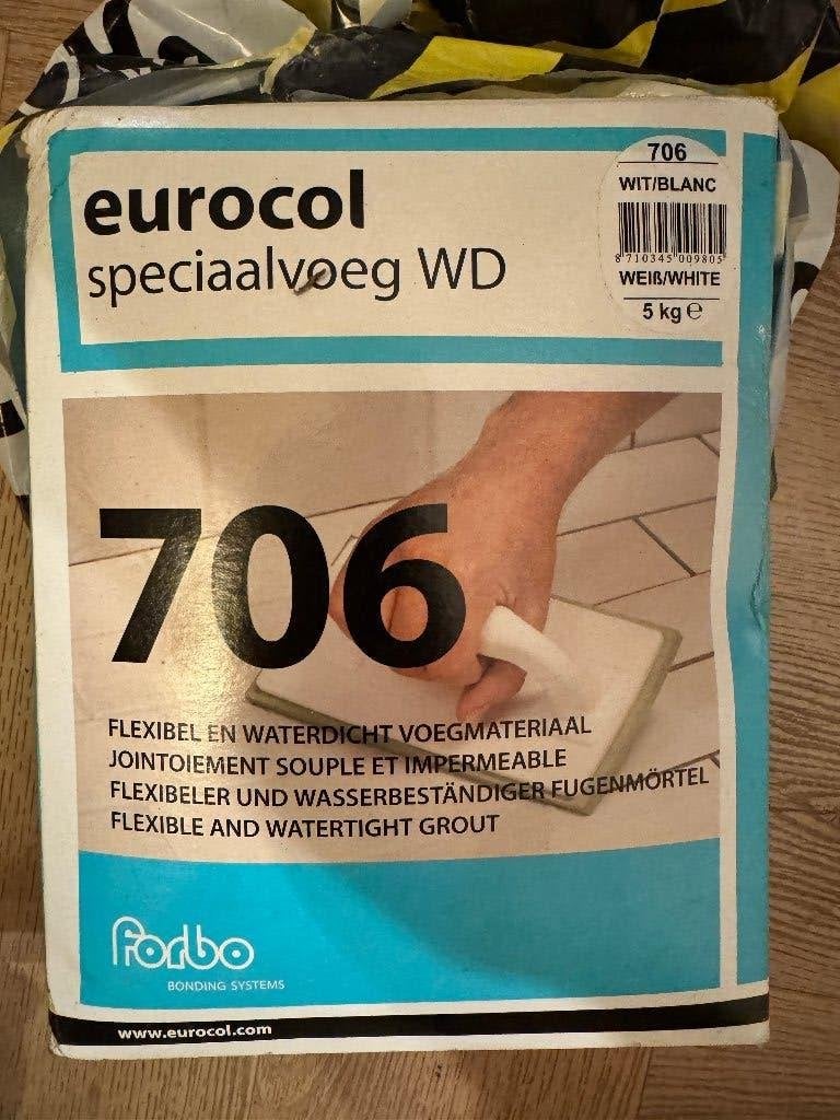 Eurocol Speciaalvoeg WD 706 5kg, Doe-het-zelf en Verbouw, Ophalen, Overige materialen, Overige typen, Nieuw